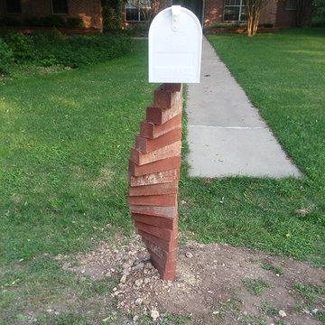 Modern Spiral Brick Mailbox