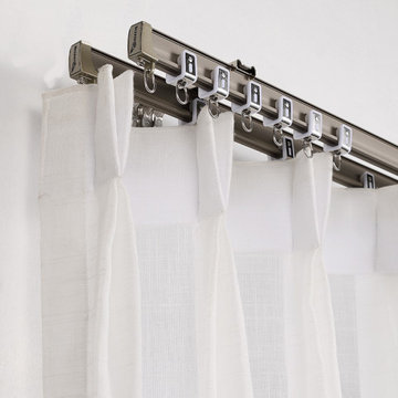 CHR60 Bendable Ivory Champagne Rose Gold Curtain Tracks Ceiling/Wall Mount For B