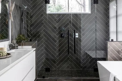 Inspiration for a 1960s bathroom remodel in Other