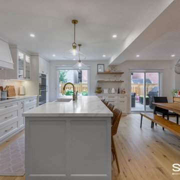 Main Floor Kitchen, Dining, and Powder Room Remodel in Thornhill
