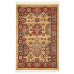 Unique Loom - Unique Loom Beige Balash Sahand 2' 2 x 3' 0 Area Rug - Our Sahand Collection brings the authentic feel of Persia into your home. Not only are these rugs unique, they can also be used in a variety of decorative ways. This collection graciously blends Persian and European designs with today's trends. The mixture of bright and subtle colors, along with the complexity of the vivacious patterns, will highlight any area in your house.