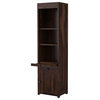 El Centro Rustic Solid Wood Bookcase Nightstand