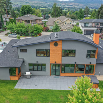 Creative, flowing roof lines
