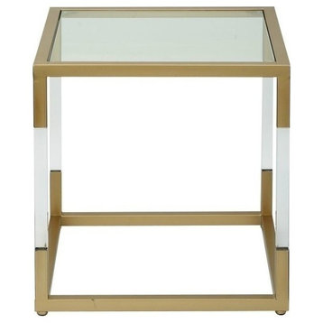 Modern Gold Metal Accent Table 56932