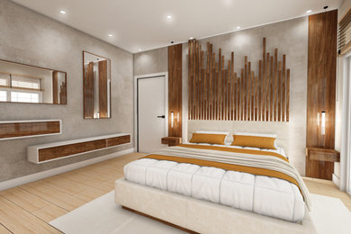 Edgewater, NJ Modern Bedroom Design - Custom Production