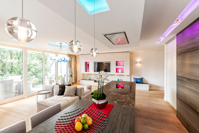 Living room - contemporary living room idea in Hamburg
