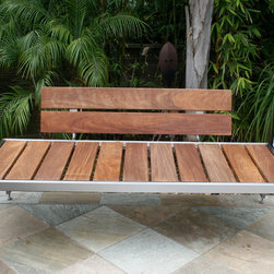 Custom Benches _ Stainless Steel Frame - Jon Koehler - Outdoor Benches