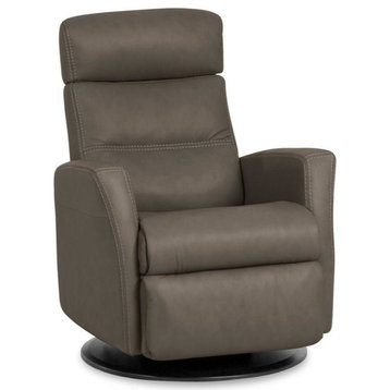 IMG Divani Small Relaxer Manual Recliner, Trend Smoke Leather