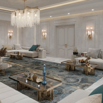 Luxury Penthouse Interior Design – Contemporary Arabic Elegance, Dubai