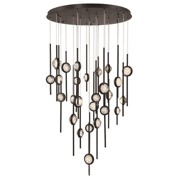 Barletta 26 Light Chandelier, Black