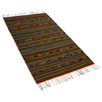 Living Colors Zapotec Wool Rug, 5x8.5