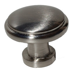 GlideRite Hardware - 1-3/32" Cabinet Cupboard Dresser Round Knob, Satin Nickel - Cabinet And Drawer Knobs