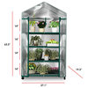 Mini Greenhouse-4-Tier Indoor Outdoor Shelves by Home-Complete