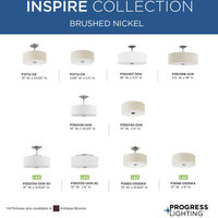 Inspire 2-Light Flush Mount, Brushed Nickel