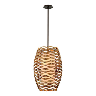 Balboa 6-Light Pendant, Bronze - Tropical - Pendant Lighting - by ...