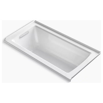 Kohler Archer 60" Alcove Acrylic Soaking Tub With Left Drain and Overflow