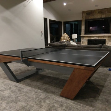 Modern Pool Table with Ping Pong conversion