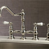 Kingston Brass Bridge Kitchen Faucets With Polished Nickel KS3276PLBS