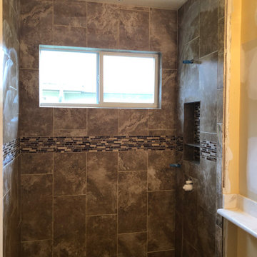 Morrison Guest Bathroom Remodel - Wall Tile Installation