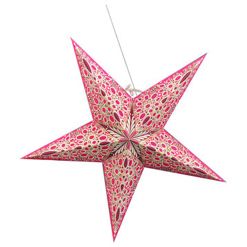 Festival Pink Star Shaped Lantern