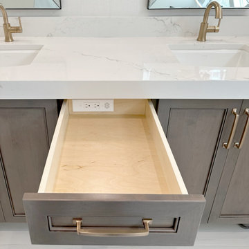 Bathroom Vanity In-Drawer Outlets