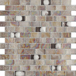 Glossy Dark Brown Wet Look Glass Mosaic Tiles - Home Accessories & Decor