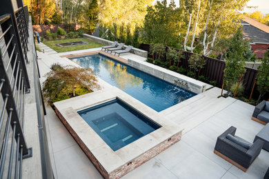 Transitional pool photo in Salt Lake City