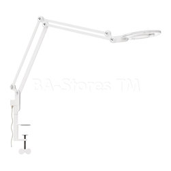 Link Contemporary Clamp Mount Lamp in White - Table Lamps