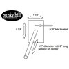 Punky Hill Invisible Shelf Bracket for Floating Shelf Appearance, 4"