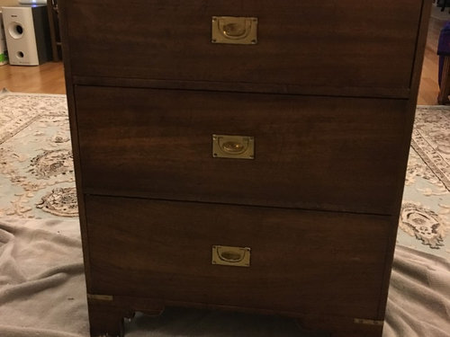 Campaign Style Nightstand