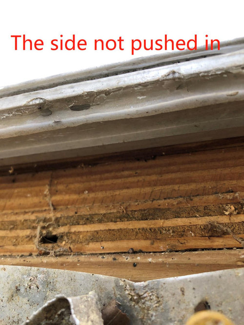 How to fix a door with a displaced sill?