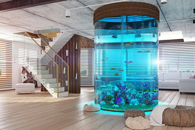 Acryl Aquarium Rund, Zylinder Aquarien
