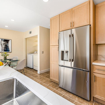 Pantry Cabinets and Quartz Coffee Station