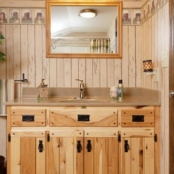 Scenic View Rustic Bathroom