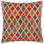 Bareens Designer Rugs - Eclectic Pam Printed Italian Velvet Handmade Pillow - Embellish your home with this timeless casual chic handmade pillow made with gorgeous soft luscious Printed Italian Velvet. A mesmerizing addition to any decor, this beautiful, elegant pillow features beautiful colors with unique design made by skilled artisans. An intricate design and exquisite coloration make this handmade pillow a standout piece in any decor.