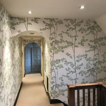 Wallpapering a house in Hampstead