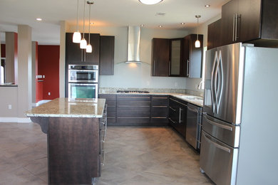 Inspiration for a contemporary kitchen remodel in Other