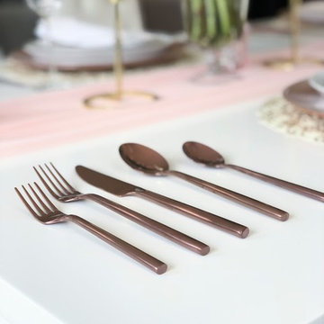 Gold & Blush Tablescape
