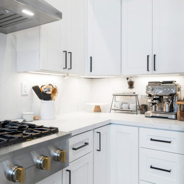 Sleek Modern Kitchen with White Cabinets 2 and High-End Appliances