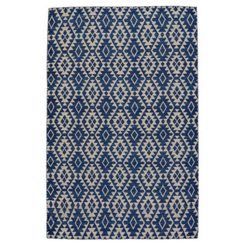 Weave & Wander Prentiss Hand Loomed Blue / Gray Transitional Area Rug