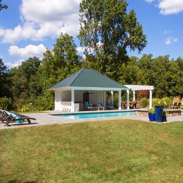 Traditional Pool House