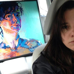 when human meets their portrait - Paintings