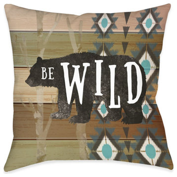 Be Wild Outdoor Pillow, 18"x18"