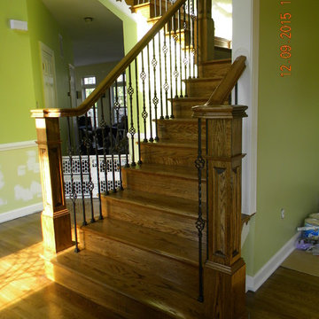 Continuous Handrail Over The Box Newel Post Egg Harbor Twp NJ