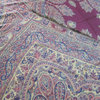 Pashmina Bedspreads Indian Bedding Blanket Pink Blue Paisley Reversible Throw