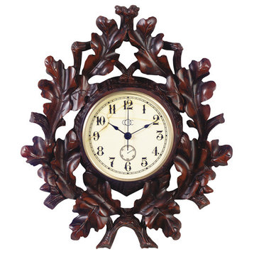 Oak Leaf Wall Clock