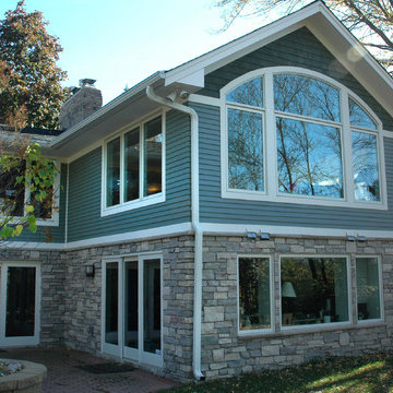 Family Room Addition Featuring Barrel Vaulted Ceilings
