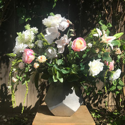 Compact Therapy Office in Beverly Hills - Artificial Flower Arrangements