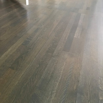 Gray stain on 1950s white oak