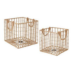 Gone Fishing Crates - Set of 2 - Baskets